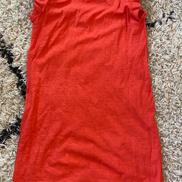 Nation LTD Steffi Mini Dress Size XS Red Flutter Sleeve Cotton - Picture 7 of 7